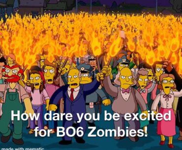 What it feels like when you post something positive about BO6 Zombies