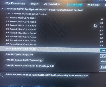 Cant change cpu core ratio on bios