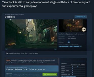 Valve finally announced Deadlock for the first time