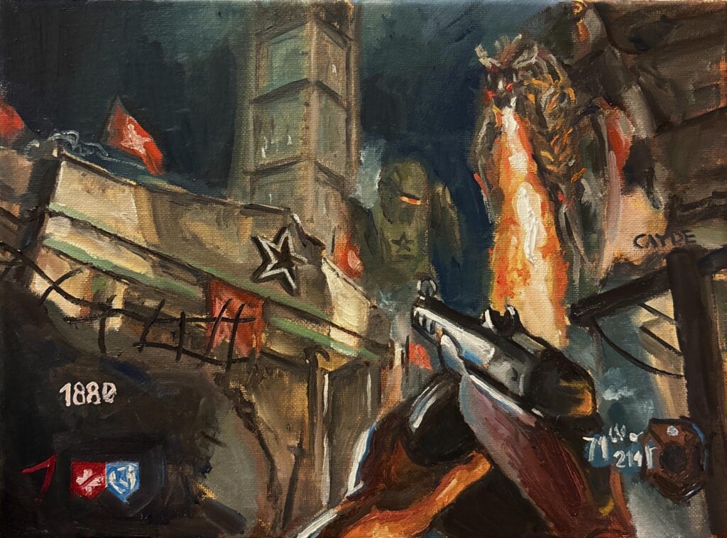 I made an oil painting of Gorod Krovi