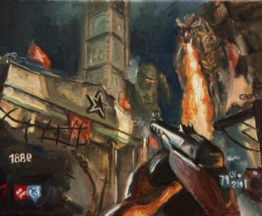 I made an oil painting of Gorod Krovi