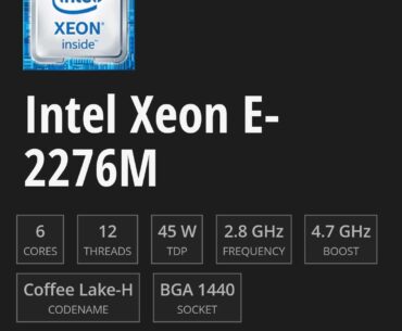 Xeon E-2276M undervolt