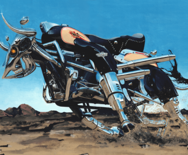 Cornes de fer, acrylic painting