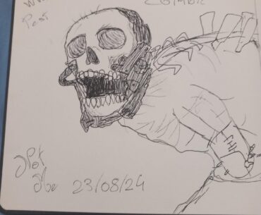 Drew these zombies cuz why not quick ink doodle