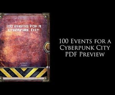 Preview of "100 Cyber City Rumors" TTRPG Supplement
