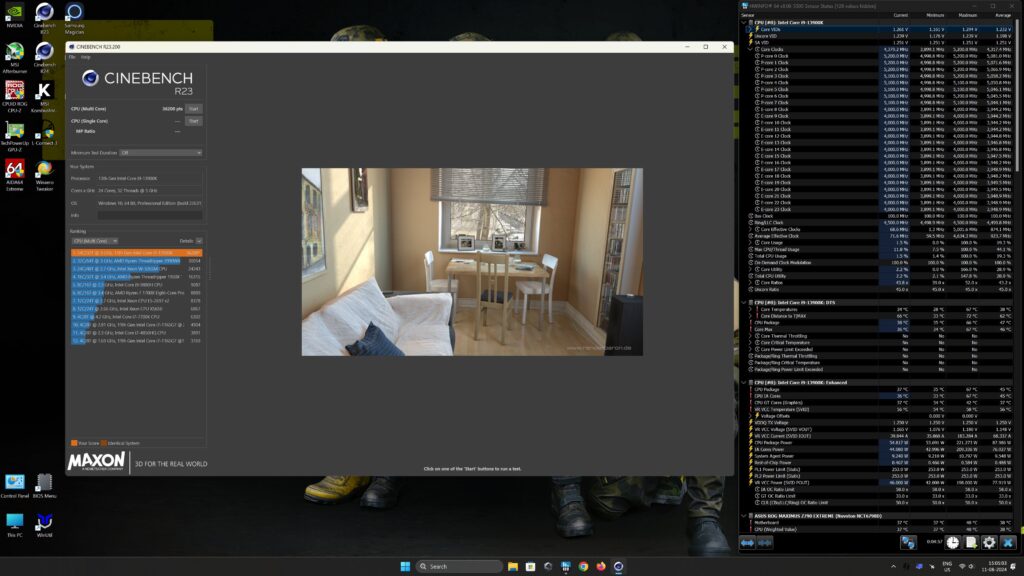 13900K UV and Static Core OC 13900K UV and Static Core OC