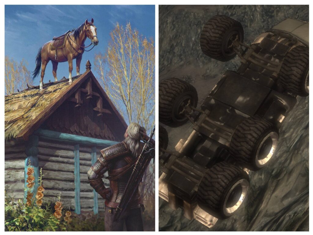 Which video game vehicle or mount has the worst handling/steering?
