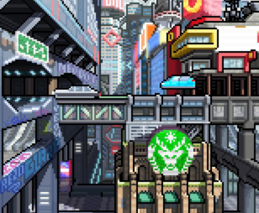 Can you guess which North American City my pixel art animation is based on?
