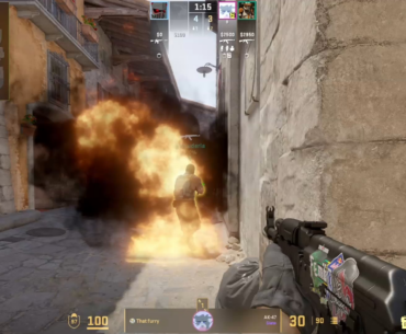 I was playing wingman when I accidentally threw this smoke