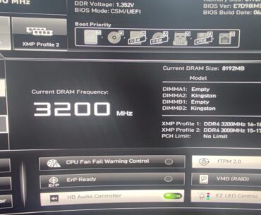 How do i set new RAM from BIOS?