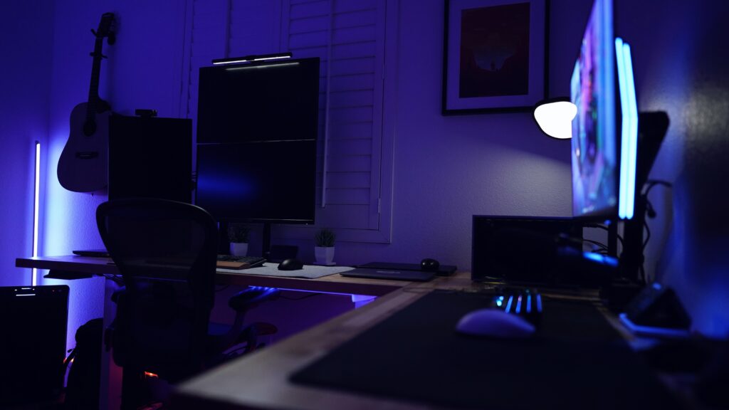 Work and Game station almost complete.
