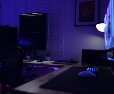 Work and Game station almost complete.