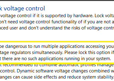 Afterburner voltage control & HwInfo conflict