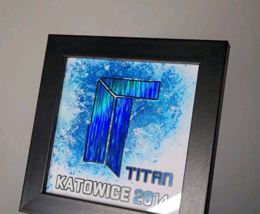 Made these framed Katowice 2014 holographic arts