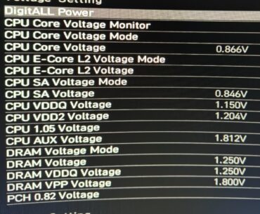 Before and after Intel microcode update (i7-13700F)