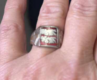 Signet ring possible wwii.   Or maybe not