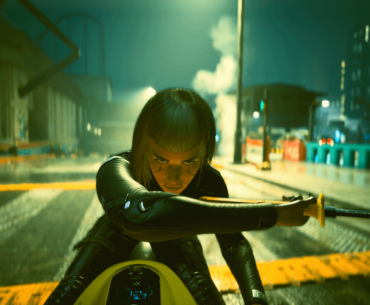 I like how the shape of V's hair is constantly changing during motorcycle katana combat.