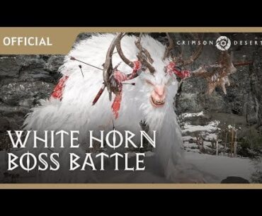 Crimson Desert - White Horn Boss Battle Gameplay | gamescon 2024