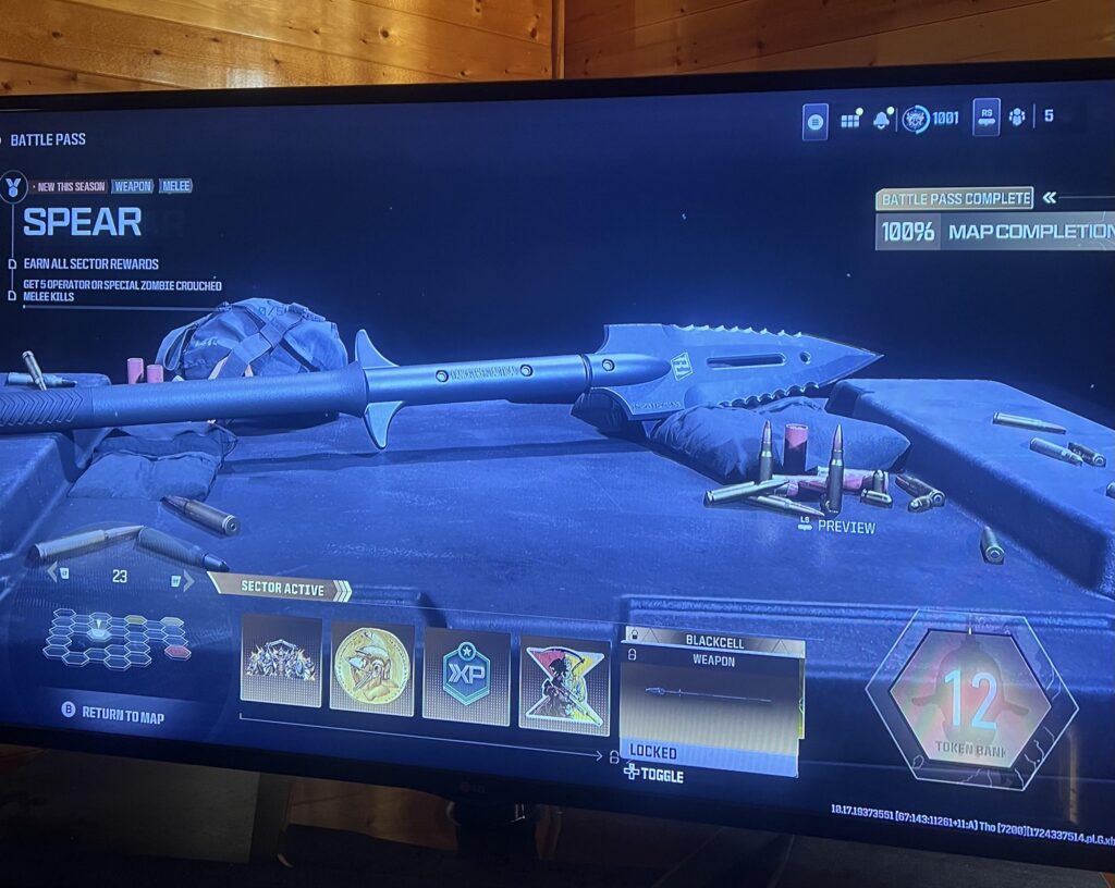 Battle Pass Complete but weapon still locked.