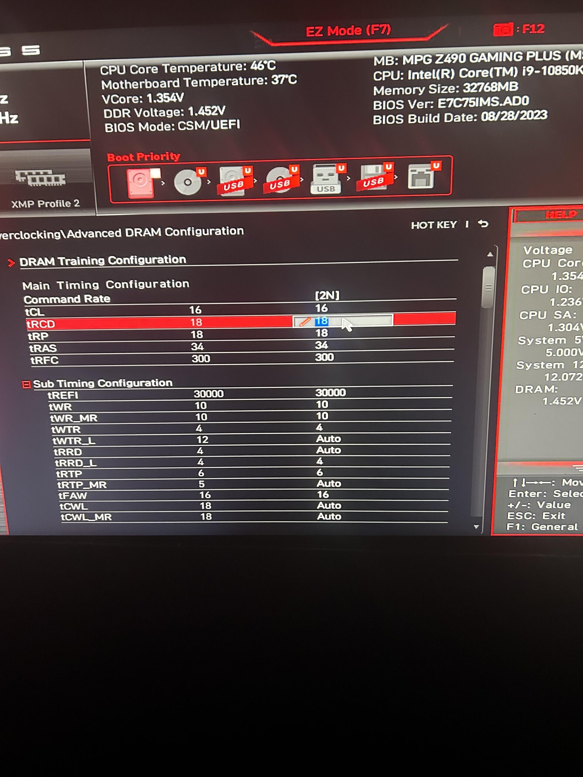 Corsair Vengance 16GB (Nanya B die) Intel 10900k Corsair Vengance 16GB (Nanya B die) Intel 10900k