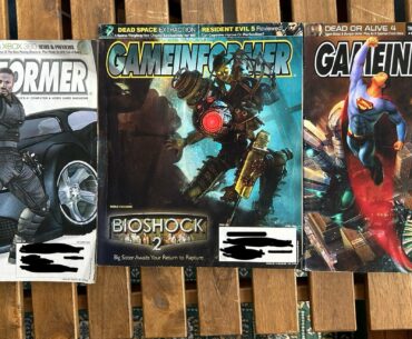 The 3 Game Informer magazines I saved from back when.