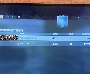First Zero Kill Win