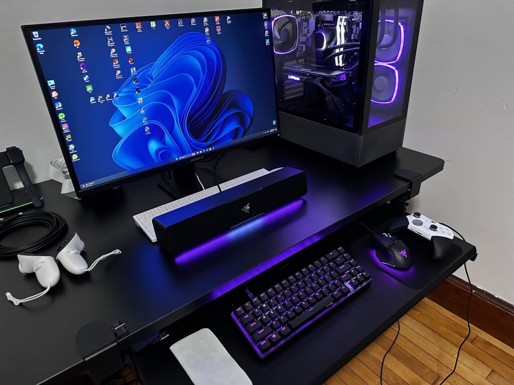 Not much, but happy with my setup.