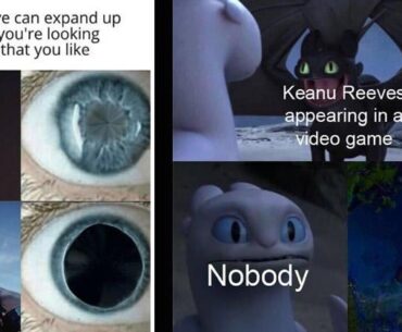 Woah! Did you know my eye can expand up to 55% when I see something I like? Like Keanu Reeves in a video game! It's like magic!