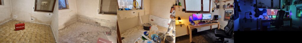 Unused basement room transformation