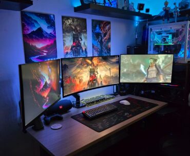 My station in the corner of the living room