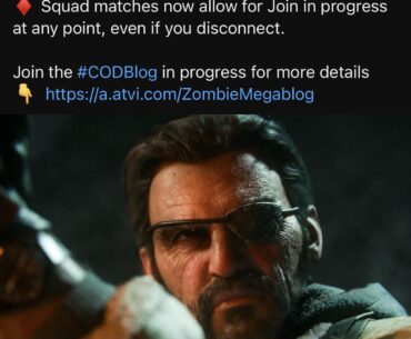 Y’all hear about the new zombies features? You can now pause in solos and join your friends mid-match. Truly a never before seen addition.