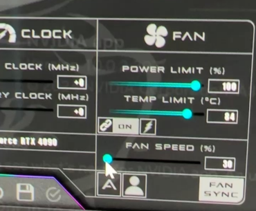 MSI Afterburner: Fan speed control not working.