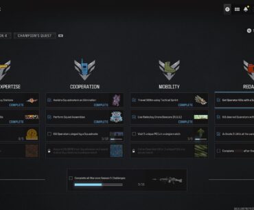 Warzone Challenges S5