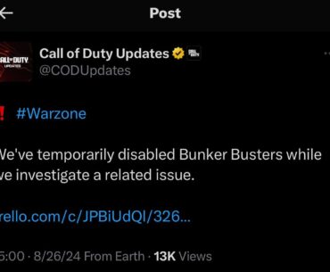 Bunker buster has been temporarily disabled due to the duplication exploits 😅