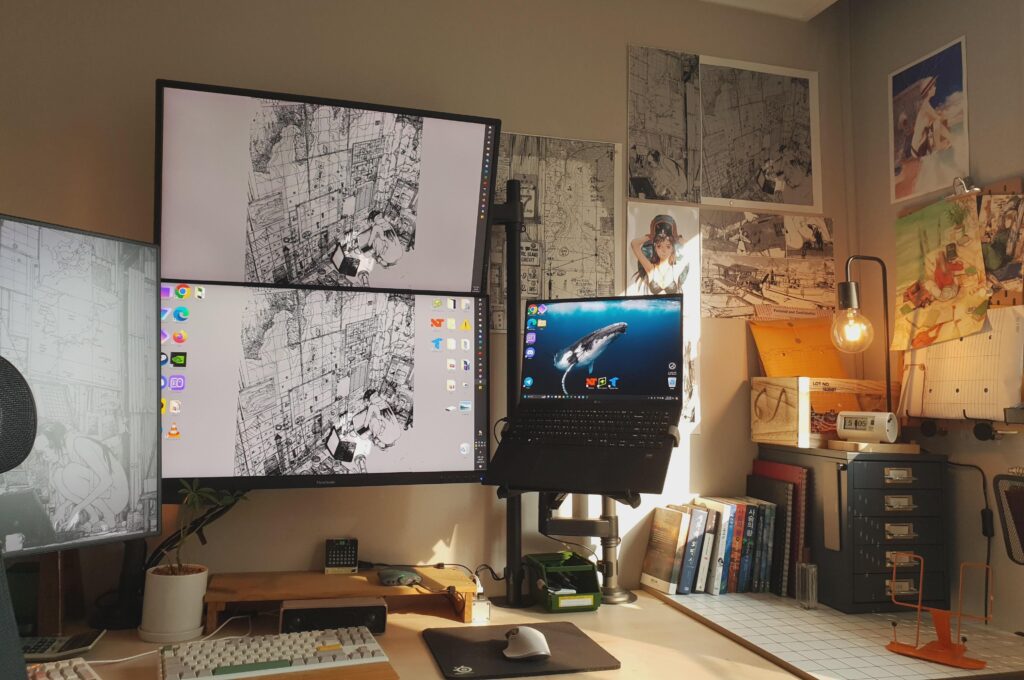 New desk setup.