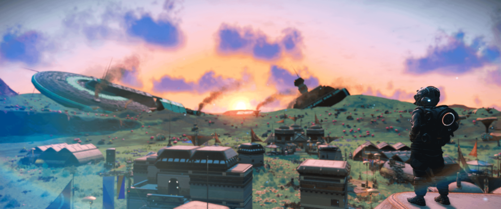 A screenshot I took of No Man's Sky