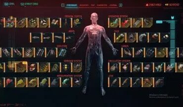 Enough slots to equip all cyberware in the game