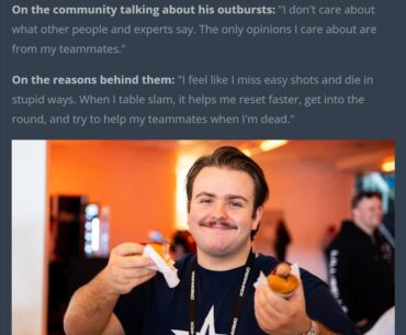 hallzerk on criticisms of his behaviour from the community: