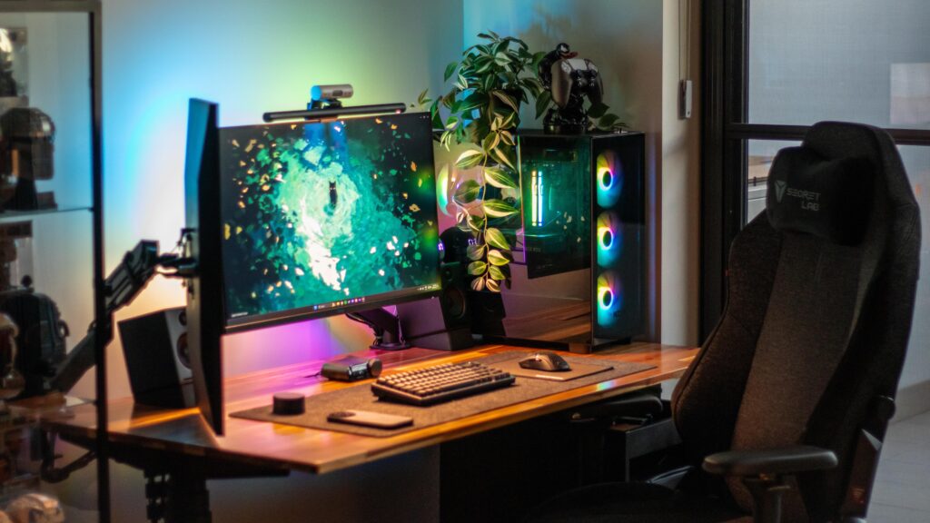 New work/gaming set-up 2 years in the making