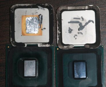 E8400 delid, but it wasn't soldered?