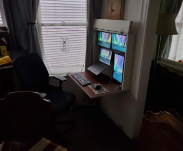 I built a desk. It's a little sneaky.