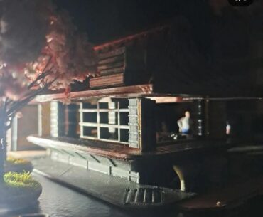A Japanese restaurant in my futuristic city project.