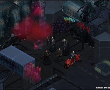 Ever wondered what a cyberpunk alien invasion looks like in an almost collapsing megacity? Check out these hand-drawn isometric assets!