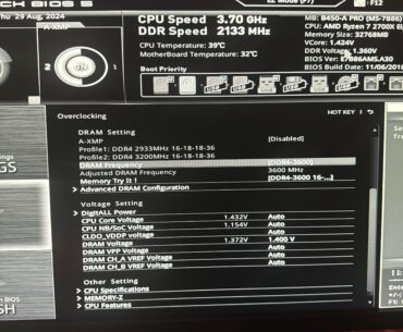 msi click bios 5 ram not saving