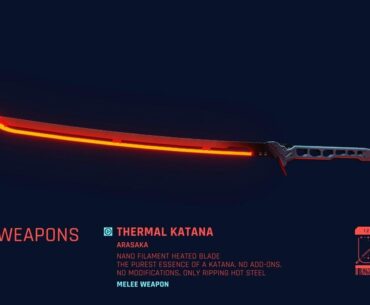 What is your favorite melee weapon in Cyberpunk 2077?