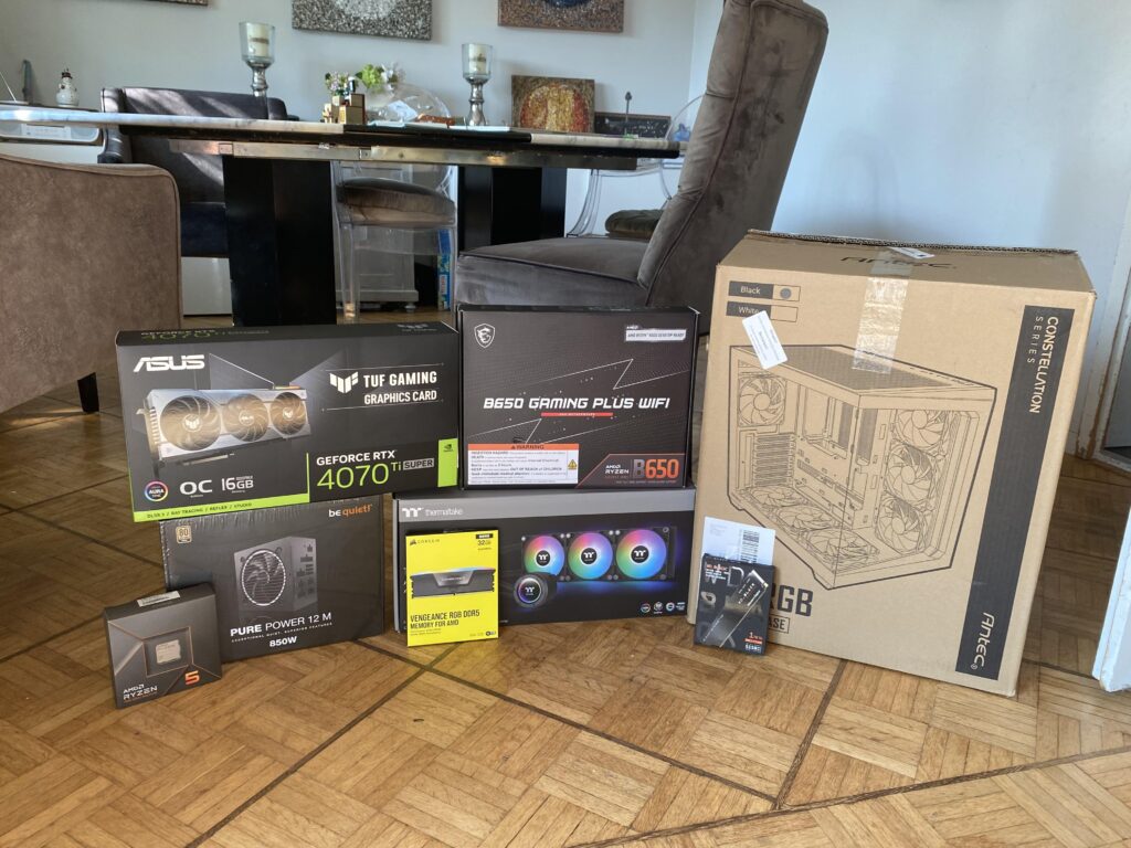 I just got all the parts for my first pc