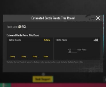 Going to win 68 points in team popularity battle