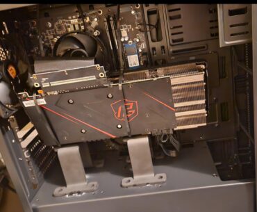 Most people bend cases to fit gpus, I did whatever this is a year ago to make it fit a bizzaro hp motherboard