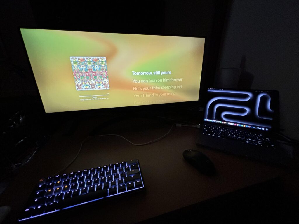 Budget setup for a college dorm.