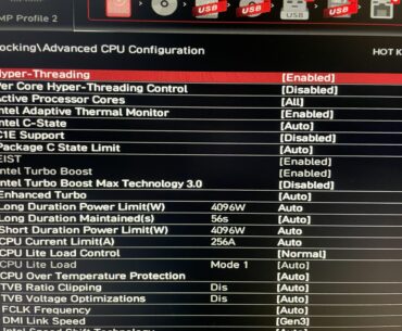 How do I turn off Intel turbo boost? It’s greyed out. i9 10900k